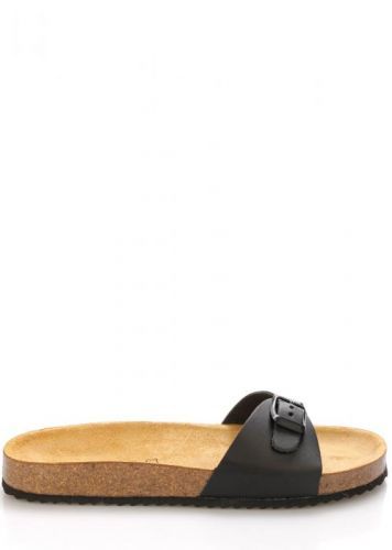 Černé nízké kožené zdravotní pantofle EMMA Shoes Velikost: 36
