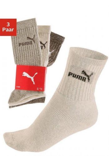 PUMA Sportovní ponožky bílá - 3 páry 35-38