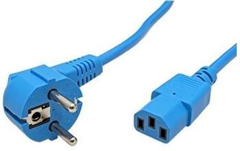 Roline Kabel síťový, CEE 7/7(M) - IEC320 C13, 1,8m, modrý