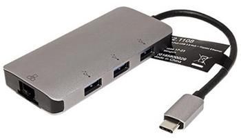 Roline Adaptér USB 3.1 USB C(M) -> Gigabit Ethernet + Hub 3x USB 3.0