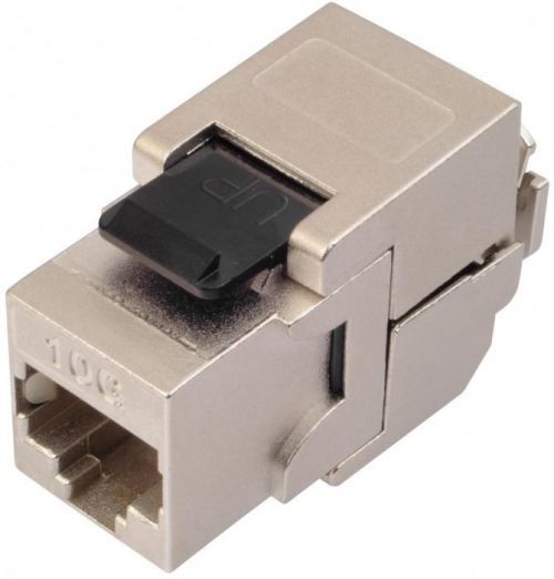 Konektor keystone Solarix SXKJ-10G-STP-BK-SA Cat.6A STP RJ45