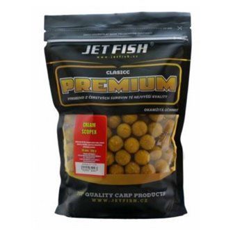 JETFISH Boilies CLASICC PREMIUM - CREAM/SCOPEX 20mm 700g