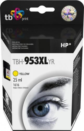 TB Ink. kazeta TB kompat. s HP OJ 8710, Yellow, ref (TBH-953XLYR)