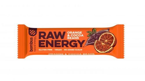 Bombus Raw energy pomeranč a kakaové boby 50 g
