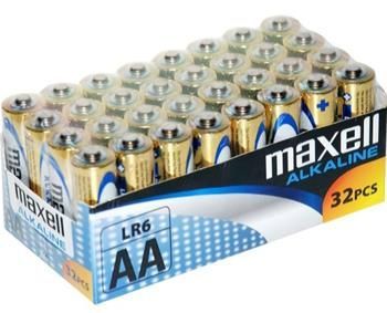 Maxell Alkaline AA 1,5V tužka 32ks