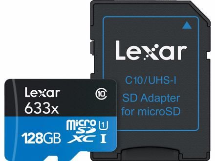 Lexar microSDXC 128GB 633x Professional Class 10 UHS-I U3 A1 (V30) LSDMI128BBEU633A