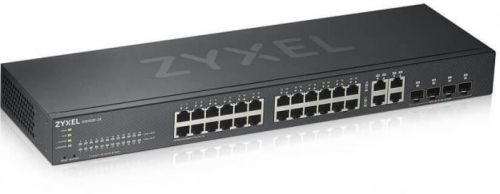 Zyxel GS1920-24v2, 28-port Gigabit WebManaged switch: 24x Gigabit metal +  4x Gigabit combo (metal/SFP), IPv6