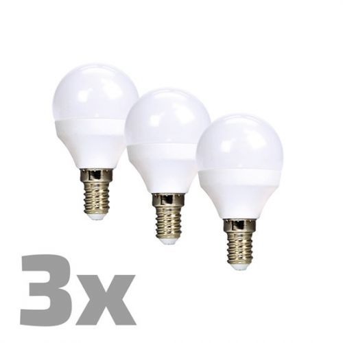 LED žárovka pack E14 6W 3000K teplá bílá miniglobe WZ433-3