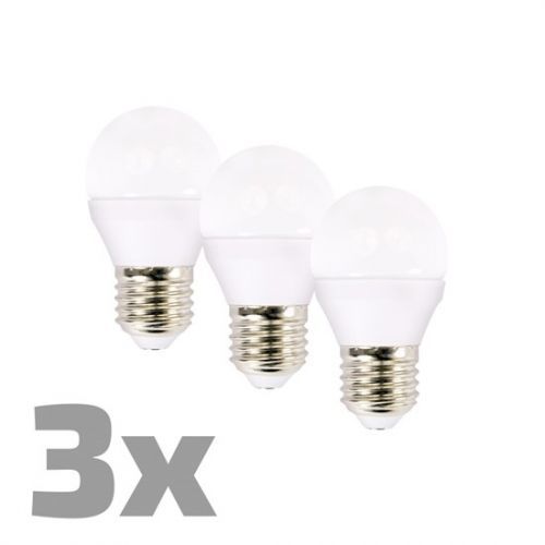 LED žárovka pack E27 6W 3000K teplá bílá miniglobe WZ432-3