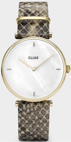 Cluse Triomphe Gold White Pearl/Soft Almond Python CL61008