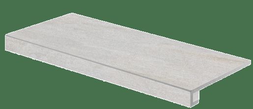 schodová tvarovka RAKO QUARZIT šedá schod.tvarovka 40x80 DCF84737.1