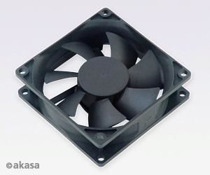AKASA přídavný ventilátor Akasa 80x80x25 black OEM (DFS802512L)