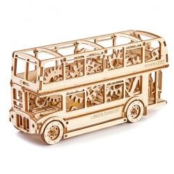 Wooden.city Wooden City 3D mechanické puzzle - Londýnský bus Double Decker