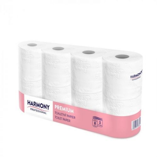 Toaletní papír Harmony professional 3-vrstvý,100% celulóza