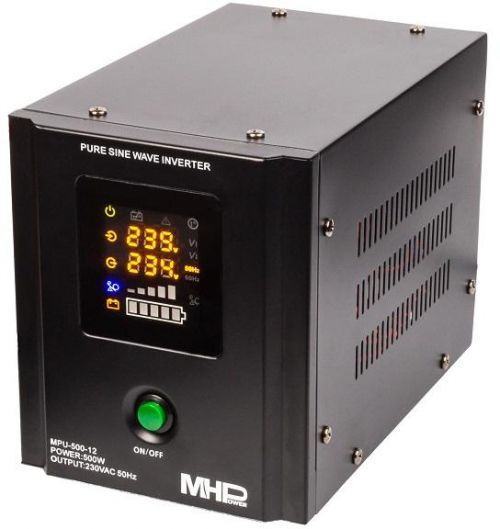 CARSPA Záložní zdroj MHPower MPU500-12,UPS,500W, čistá sinus (MPU-500-12)