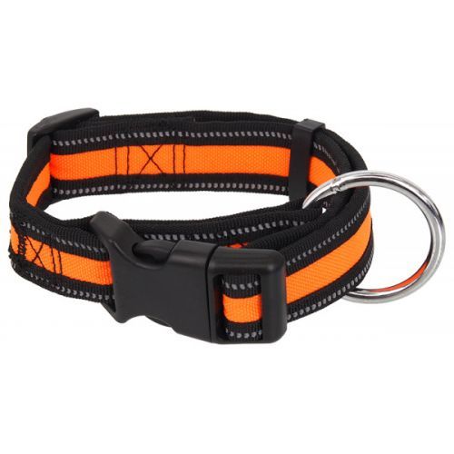 Obojek dog fantasy neoprene s oranžový 2x27-37cm