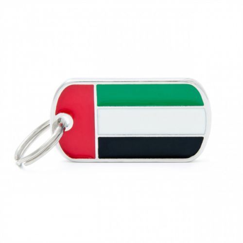 Známka my family vlajka spojené arabské emiráty
