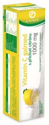 Vitamin C 1000mg Galmed citron eff.tbl.20