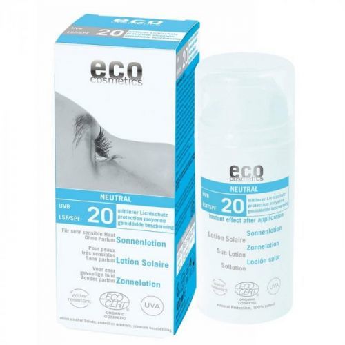 Eco Cosmetics Opalovací krém Neutral bez parfemace SPF 20 BIO (100ml) - AKCE
