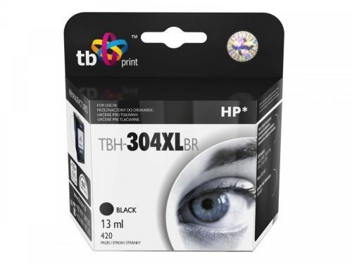TB Inkoust TB kompat. s HP DJ 3700,Bk reman.,13 ml (TBH-304XLBR)