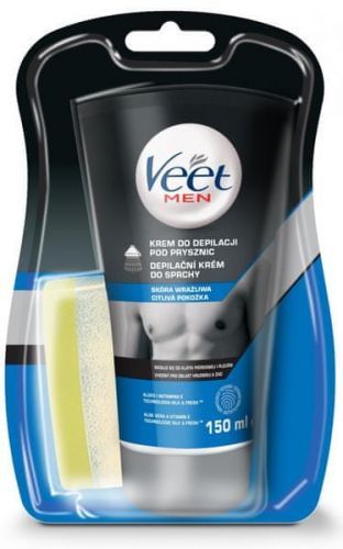 Veet Men Silk&Fresh Depilační Krém Do Sprchy Pro Citlivou Pokožku 150 Ml