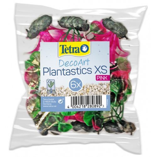 Rostliny TETRA DecoArt Plantastics XS růžové 6ks