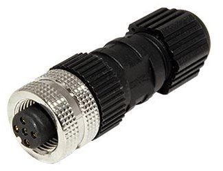 Průmyslový konektor M12 5pin (F), kód A, letovací