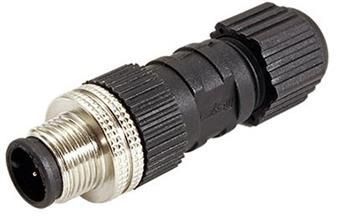 Průmyslový konektor M12 4pin (M), kód A, letovací