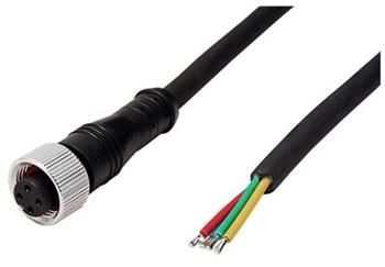 Kabel M12 4pin (F) - bez koncovky, kód A, 1m, PUR