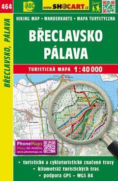 SHOCart 464 Břeclavsko, Pálava 1:40 000 turistická mapa