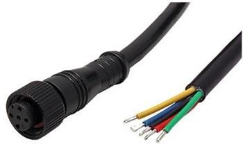 Kabel M12 5pin (F) - bez koncovky, kód A, 1m, PVC