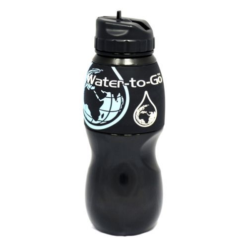 Water-to-Go filtrační láhev 75cl černá-černá (láhev s filtrem 3v1)
