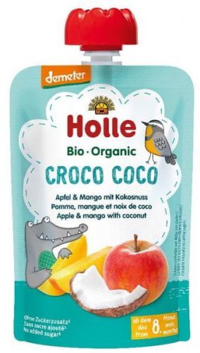 Holle Bio Ovocné Pyré Jablko-Mango-Kokos - 6 X 100 G