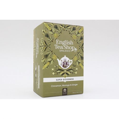 English Tea Shop Skořice, Moringa A Zázvor Super Veggie Tea 20 Sáčků