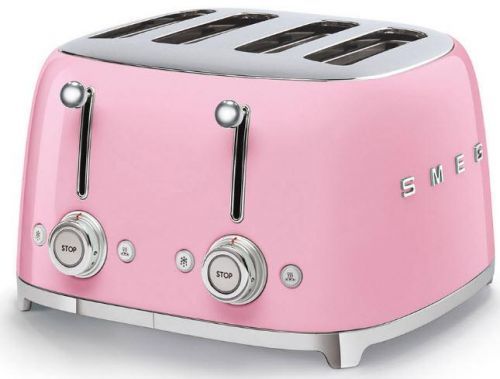 SMEG TSF03PKEU topinkovač 4 samostatné plátky - růžová
