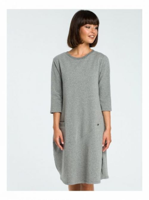 Dámské šaty B083 - BEwear - 2XL - šedá