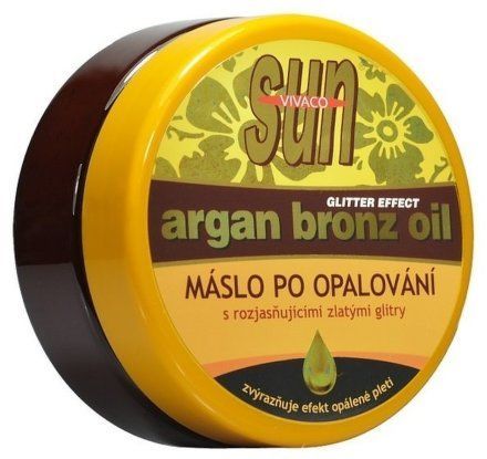 Arganové máslo po opalování s glitry 200ml