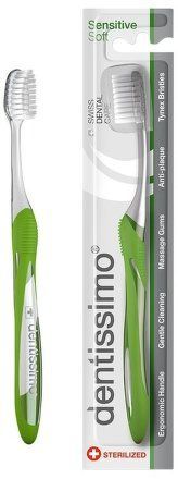 Dentissimo® švýcarský zubní kartáček na čištění mezizubních prostor a masáž dásní, měkký