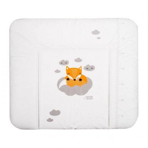 Přebalovací podložka měkká New Baby Liška bílá 85x70cm