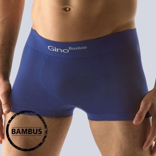 Boxerky Bamboo krátká nohavička Blue tm.modrá S/M