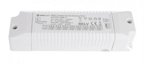 Deko-Light napájení Triac Multi CC EUP20T-1HMC-0 konstantní proud 350-700 mA IP20 stmívatelné 9-40V DC 20,00 W 862141