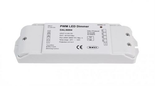 Deko-Light řídící jednotka DALI PWM stmívač CV 4CH, 12/24V, 5A/Channel 12-24V DC DALI-Bus nach IEC 62386 4 CH 843010