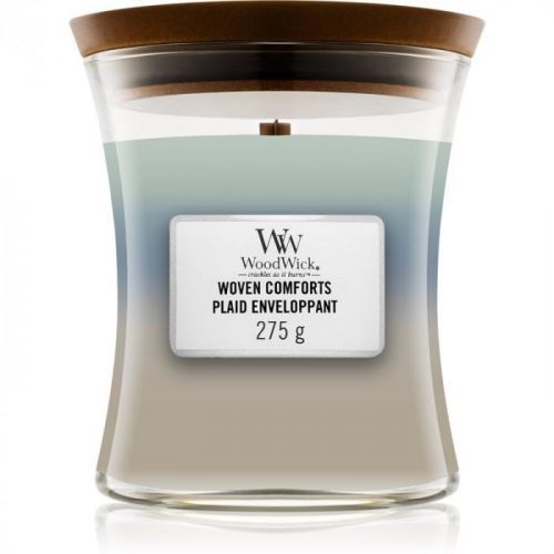 Woodwick Trilogy Woven Comforts vonná svíčka 609,5 g s dřevěným knotem