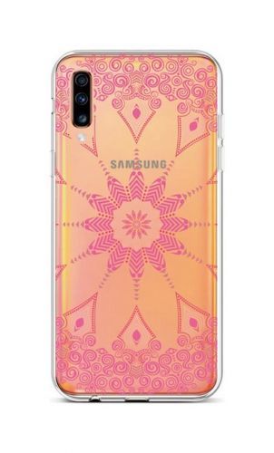Kryt TopQ Samsung A70 silikon Pink Mandala 42015