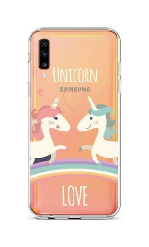 Kryt TopQ Samsung A70 silikon Unicorn Love 42008