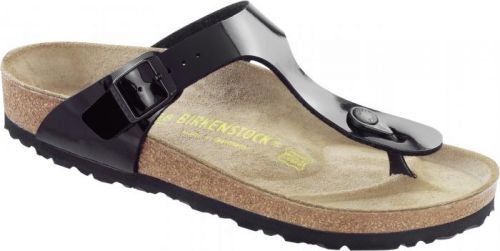 Birkenstock - Černé pantofle Birkenstock Gizeh Birko-Flor Patent - 37