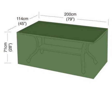 Ochranný obal na obdélníkový 8místný stůl 200x114x71cm