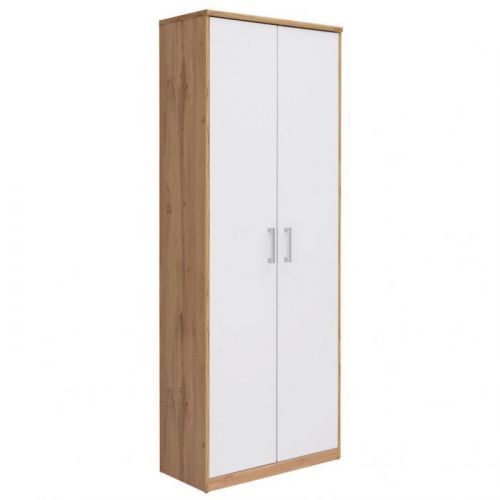 Víceúčelová Skříň Bílá Barvy Dubu Xora