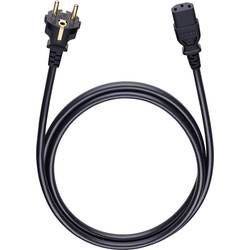Napájecí kabel Oehlbach 17040, [1x zástrčka s ochranným kontaktem - 1x IEC C13 zásuvka 10 A], 1.50 m, černá