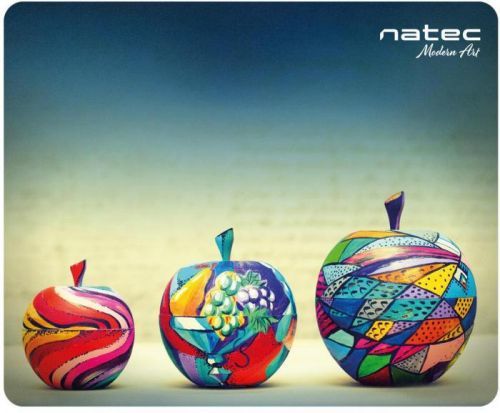 NATEC Podložka pod myš Natec Apples, černá, 220x180mm (NPF-1432)